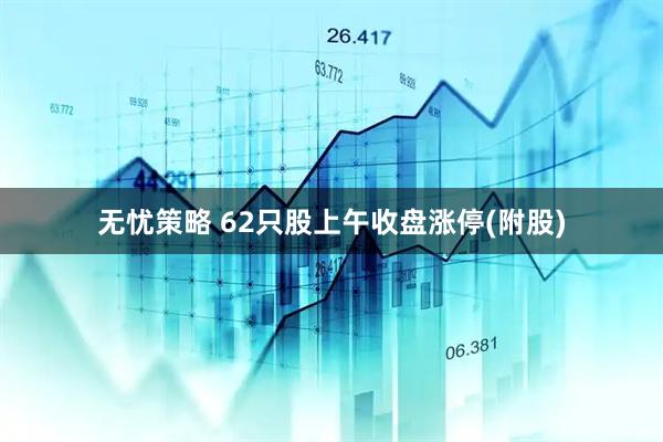 无忧策略 62只股上午收盘涨停(附股)